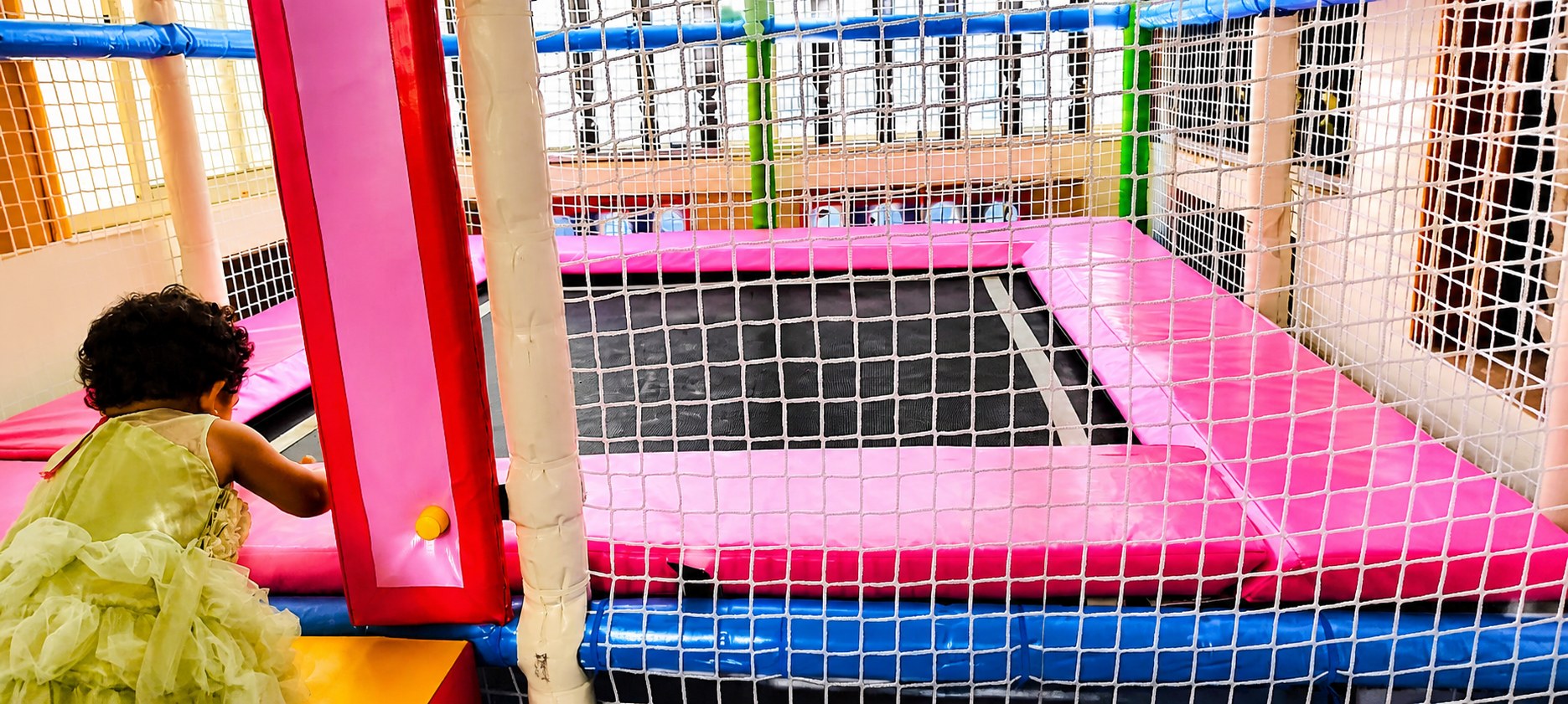 Indoor trampoline at Navashiksha HSR Layout